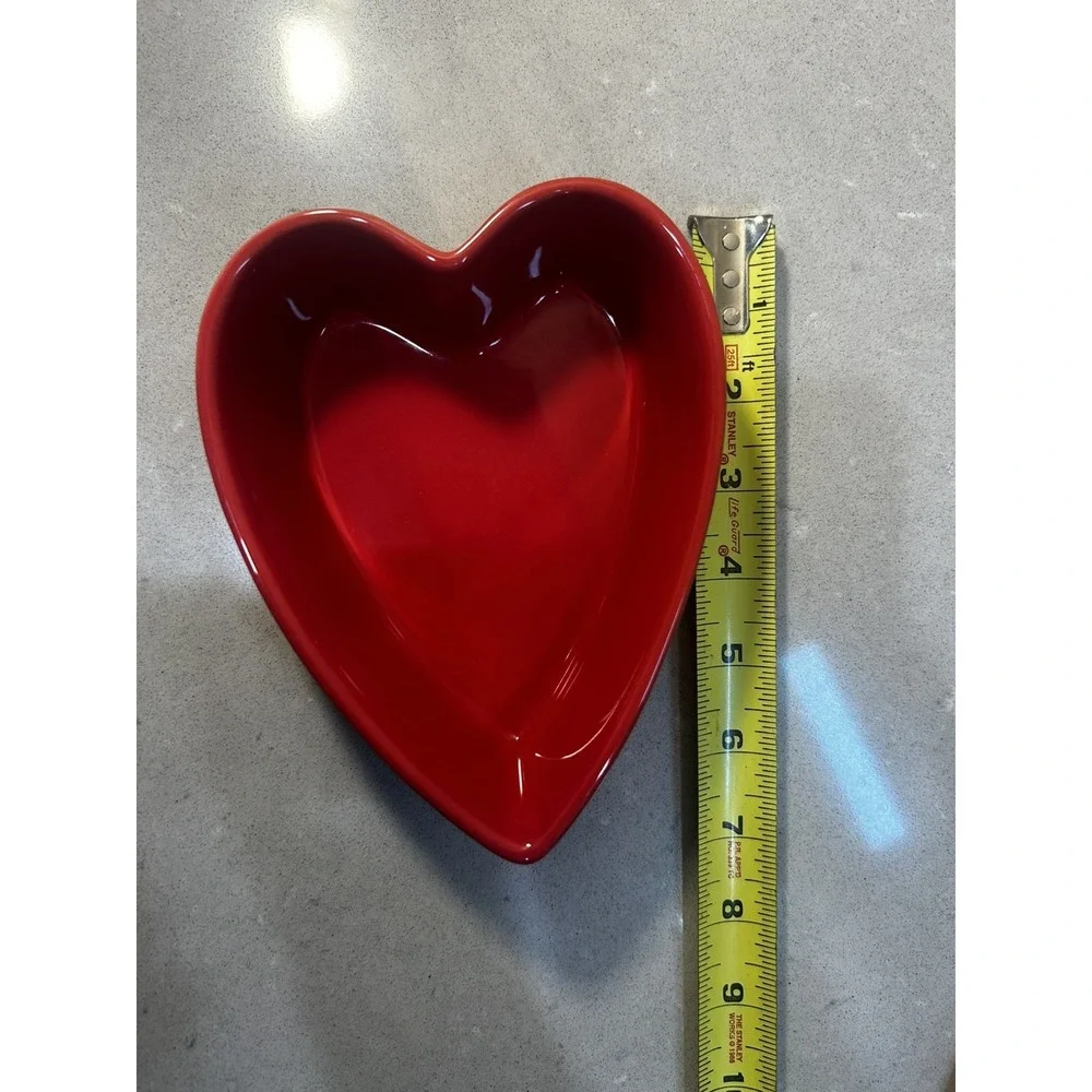 Chantal Red Heart Ramekin Baking Dish.